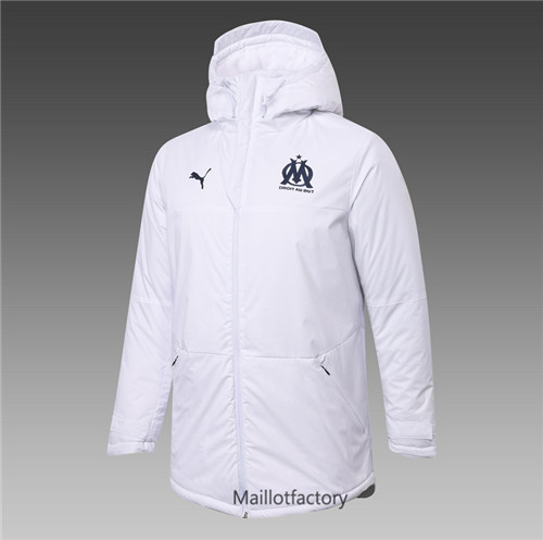 Achat Veste foot Doudoune Marseille 2020/21 Blanc