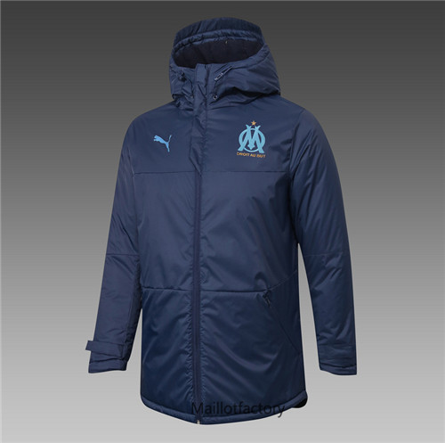 Achat Veste foot Doudoune Marseille 2020/21 Bleu Marine