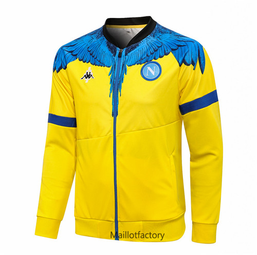 Achat Veste foot Naples 2021/22 Survetement Jaune