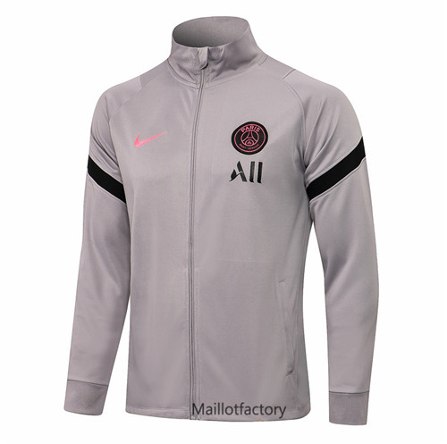 Achat Veste foot PSG 2021/22 Gris clair