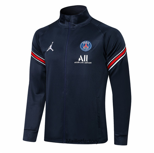 Achat Veste foot PSG Jordan 2021/22 Bleu Marine