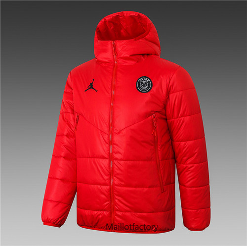 Achat Veste foot Doudoune Jordan PSG 2020/21 Rouge