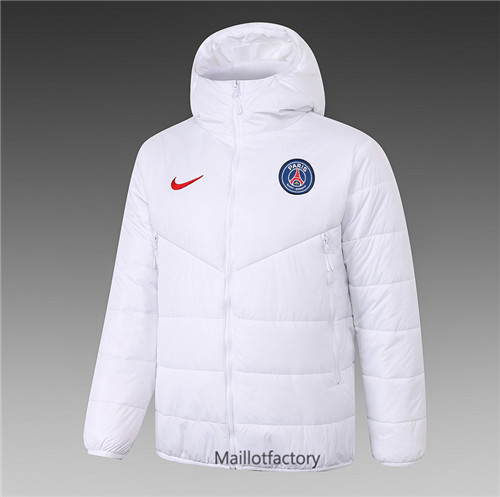 Achat Veste foot Doudoune PSG 2020/21 Blanc