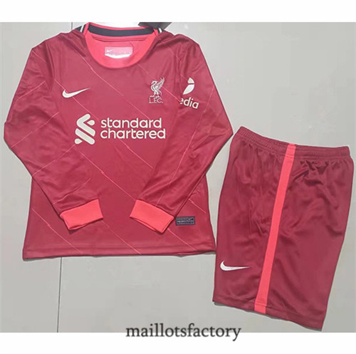 Achat Maillots du Liverpool Enfant 2021/22 Domicile Manche Longue