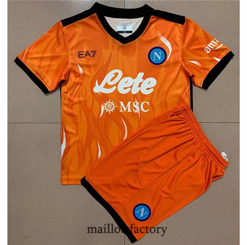 Achat Maillots du Naples Enfant 2021/22 Gardien de but Orange