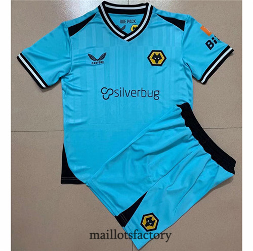 Achat Maillots du Wolverhampton Enfant 2021/22 Gardien de but Bleu