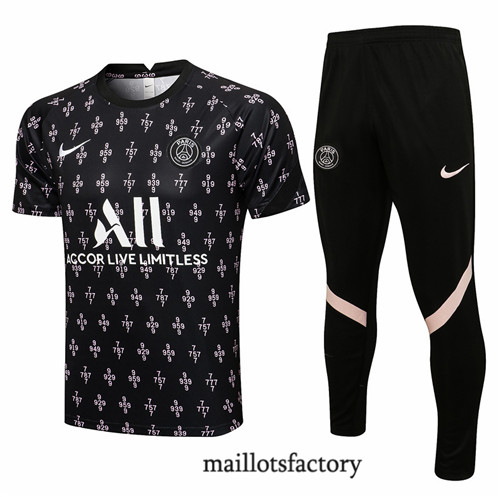 Achat Kit d'entrainement Maillot du PSG 2021/22 Noir