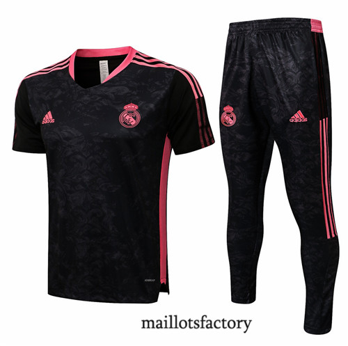 Achat Kit d'entrainement Maillot du Real Madrid 2021/22 Noir