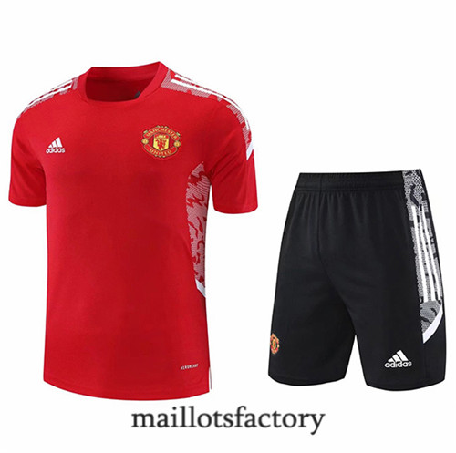 Achat Maillots du Manchester United 2021/22 Entrenamiento Rouge