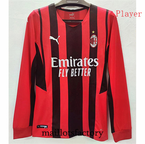 Achat Maillot du Player AC Milan 2021/22 Domicile Manche Longue