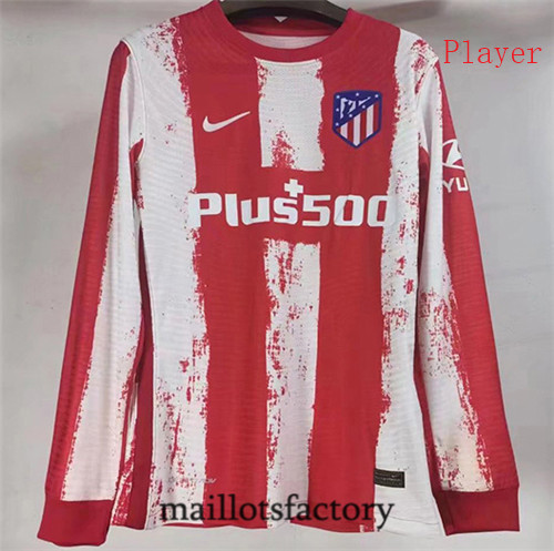 Achat Maillot du Player Atletico Madrid 2021/22 Domicile Manche Longue