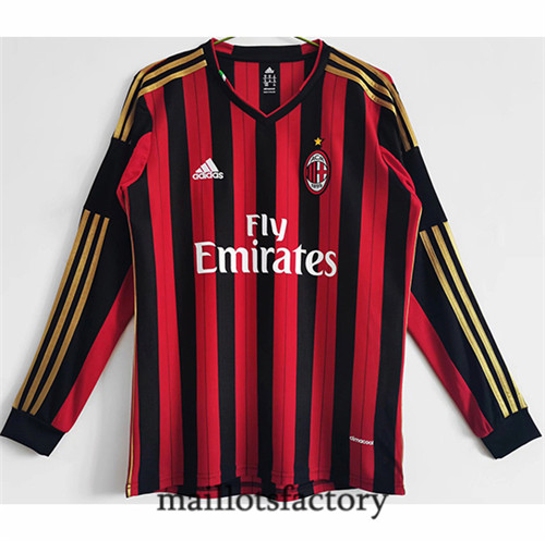 Achat Maillot du Retro AC Milan 2013-14 Domicile Manche Longue