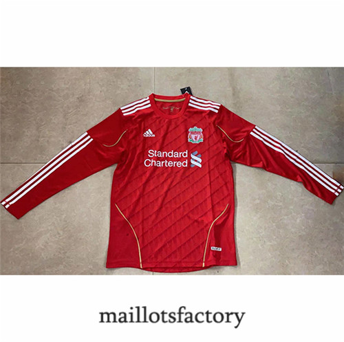 Achat Maillot du Retro Liverpool 2010-11 Domicile Manche Longue