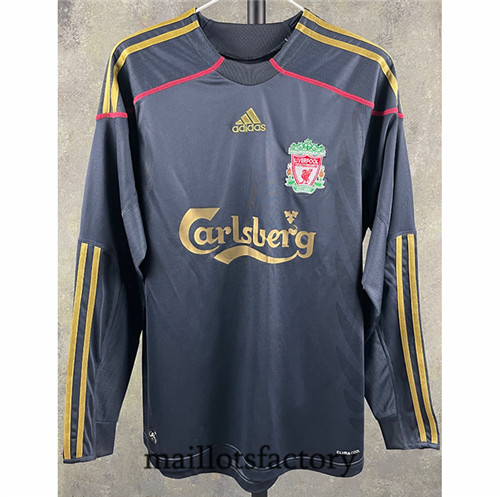 Achat Maillot du Retro Liverpool 2009-10 Exterieur Manche Longue