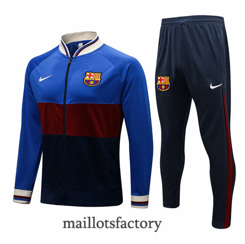 Achat Veste Survetement du Barcelone 2021/22 Rouge/Bleu/Blanc