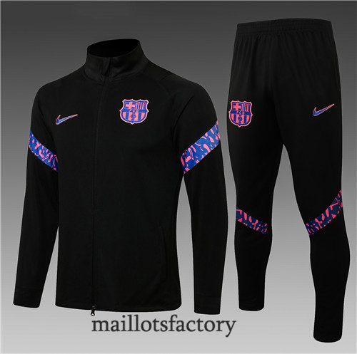 Achat Veste Survetement Enfant de foot Barcelone 2021/22 Noir