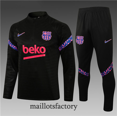 Achat Survetement Enfant de foot Barcelone 2021/22 Noir