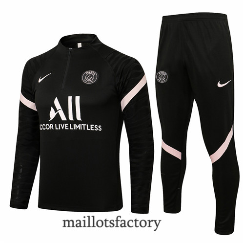 Achat Survetement du PSG 2021/22 Noir/Rose Clair