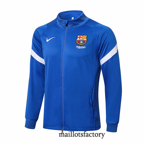 Achat Veste foot Barcelone 2021/22 Bleu/Blanc