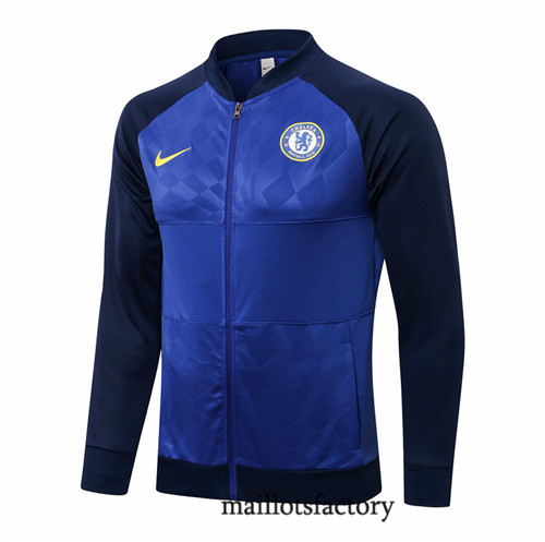 Achat Veste foot Chelsea 2021/22 Bleu Marine Col bas