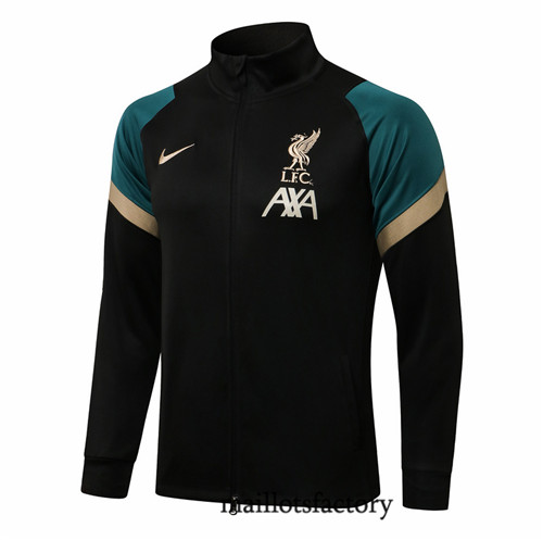 Achat Veste foot Liverpool 2021/22 Noir/Vert