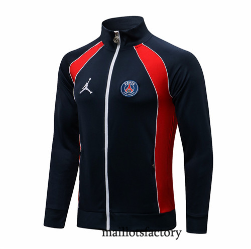 Achat Veste foot PSG Jordan 2021/22 Bleu Marine/Blanc