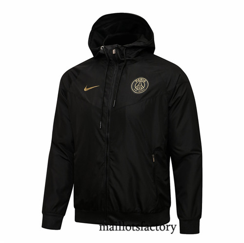 Achat Veste foot Coupe vent PSG 2021/22 Noir