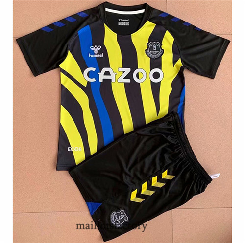 Prix Maillot de Everton Enfant 2021/22 Gardien de but Noir