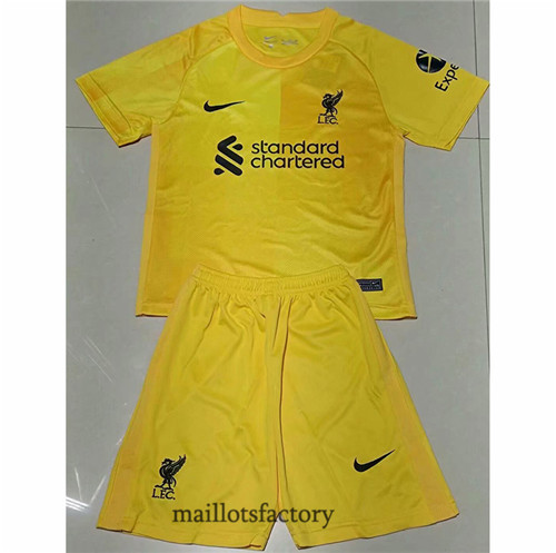 Prix Maillot de Liverpool Enfant 2021/22 Gardien de but Jaune