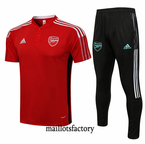 Site Kit d'entrainement Maillot du Arsenal Polo 2021/22 Rouge