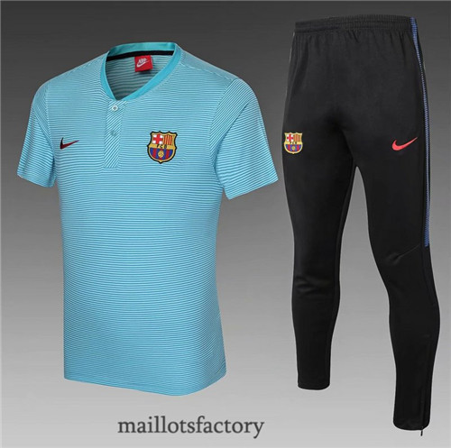 Site Maillot du Kit d'entrainement Maillot du Barcelone Polo 2021/22 Bleu Clair