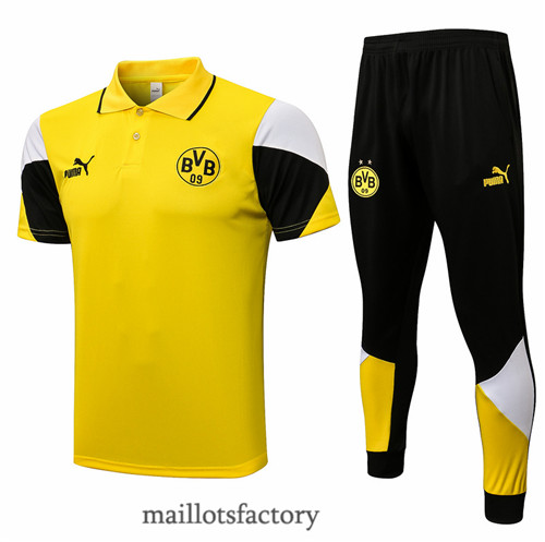 Site Maillot du Kit d'entrainement Maillot du Borussia Dortmund Polo 2021/22 Jaune