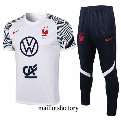 Site Kit d'entrainement Maillot du France 2021/22 Blanc