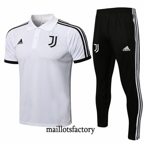 Site Kit d'entrainement Maillot du Juventus Polo 2021/22 Blanc/Noir