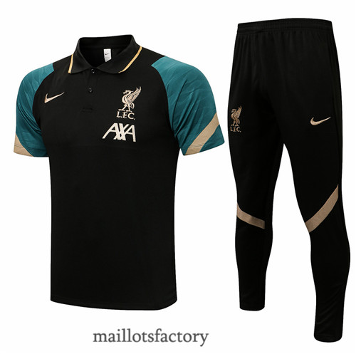 Site Maillot du Kit d'entrainement Maillot du Liverpool Polo 2021/22 Noir