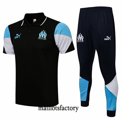 Site Kit d'entrainement Maillot du Marseille Polo 2021/22 Noir