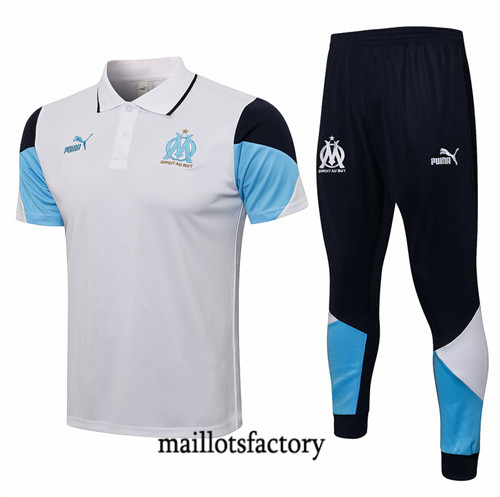 Site Kit d'entrainement Maillot du Marseille Polo 2021/22 Blanc