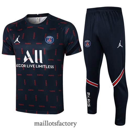 Site Maillot du Kit d'entrainement Maillot du Jordan PSG 2021/22 Bleu Marine