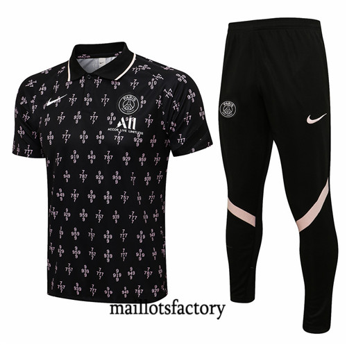 Site Kit d'entrainement Maillot du PSG 2021/22 Noir