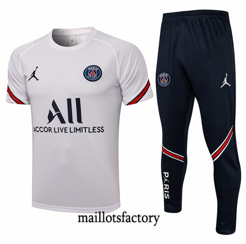 Site Kit d'entrainement Maillot du Jordan PSG 2021/22 Blanc