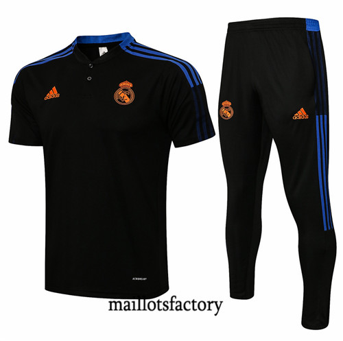 Site Kit d'entrainement Maillot du Real Madrid Polo 2021/22 Noir