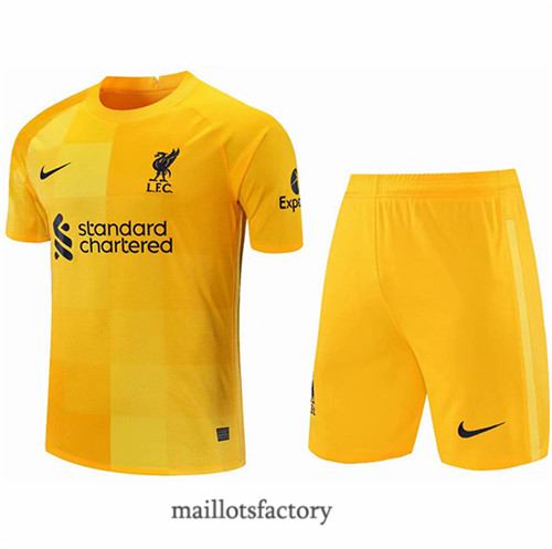 Grossiste Maillot du KIT Liverpool 2021/22 Gardien de but Jaune