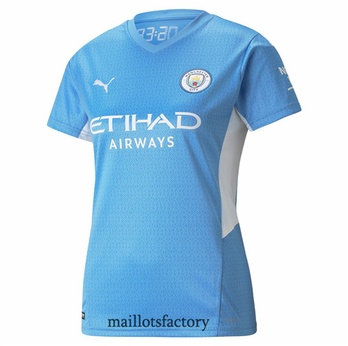 Grossiste Maillot de Manchester City Femme 2021/22 Domicile