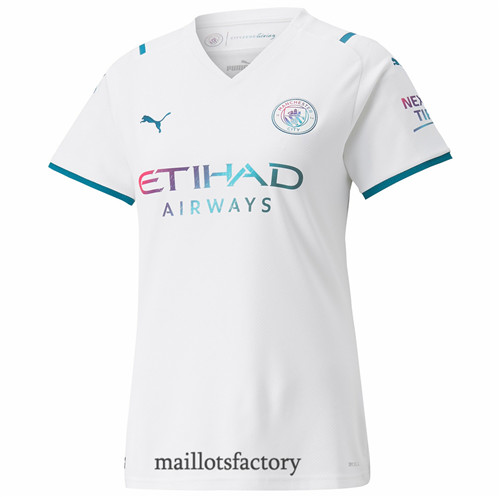 Grossiste Maillot de Manchester City Femme 2021/22 Exterieur