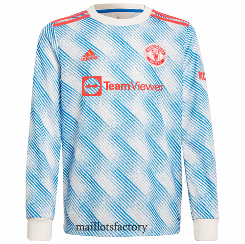 Grossiste Maillot du Manchester United 2021/22 Exterieur Manche Longue