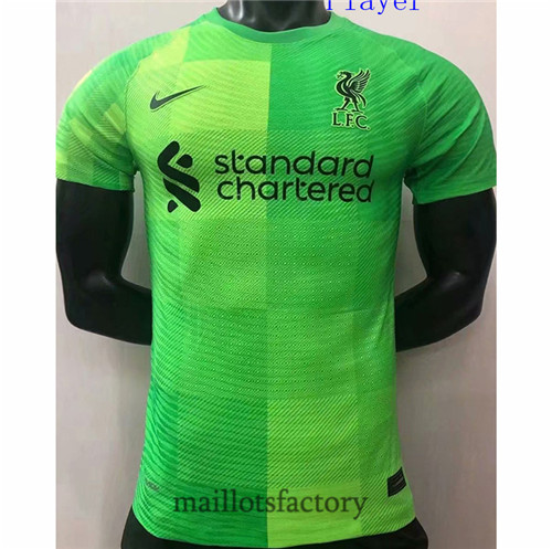 Grossiste Maillot de Player Liverpool 2021/22 Gardien de but vert