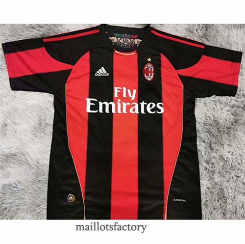 Soldes Maillot du Retro AC Milan 2010-11 Domicile