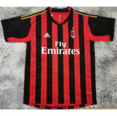 Soldes Maillot du Retro AC Milan 2013-14 Domicile