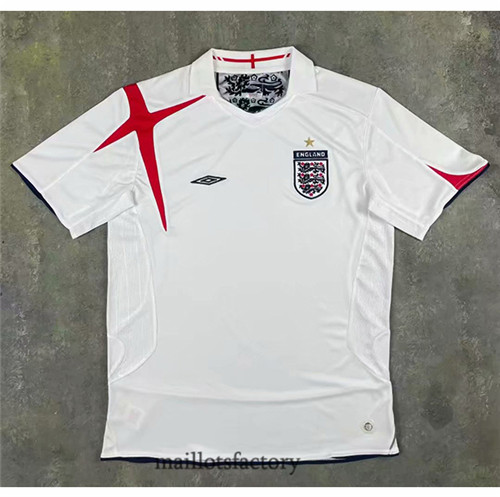 Soldes Maillot du Retro Angleterre 2006 Domicile Blanc