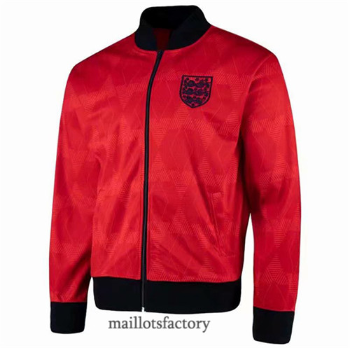 Soldes Maillot du Retro Veste Angleterre 1990 Rouge